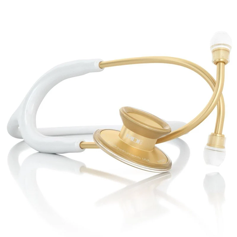 Stéthoscope Acoustica® - Blanc / Or mat