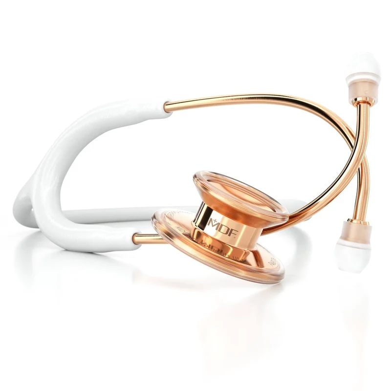 MD One® - Stéthoscope Adulte - Blanc / Or Rose