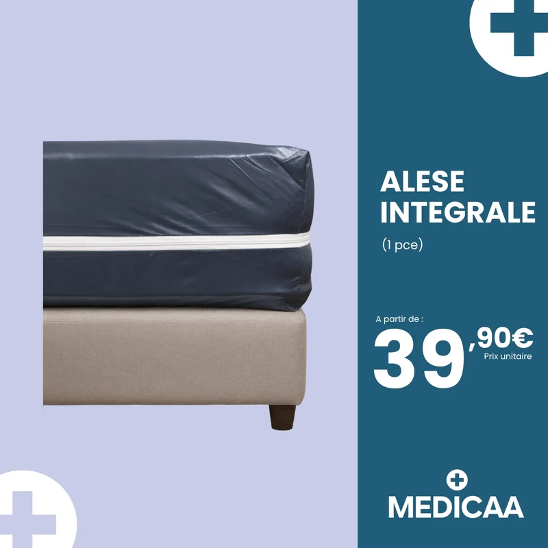 Alèse intégrale réutilisable - grise