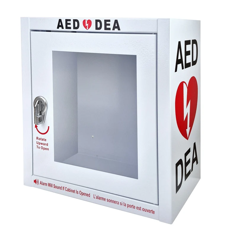 Armoire murale pour DEA – Montage en surface avec alarme de porte 90 dB
