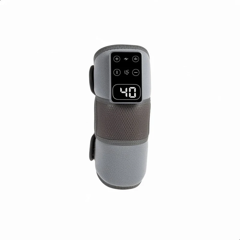 Unisex Soft Fabric Knee Wrap | Heated Vibration Therapy for Joint Comfort | Adjustable Support Sleeve