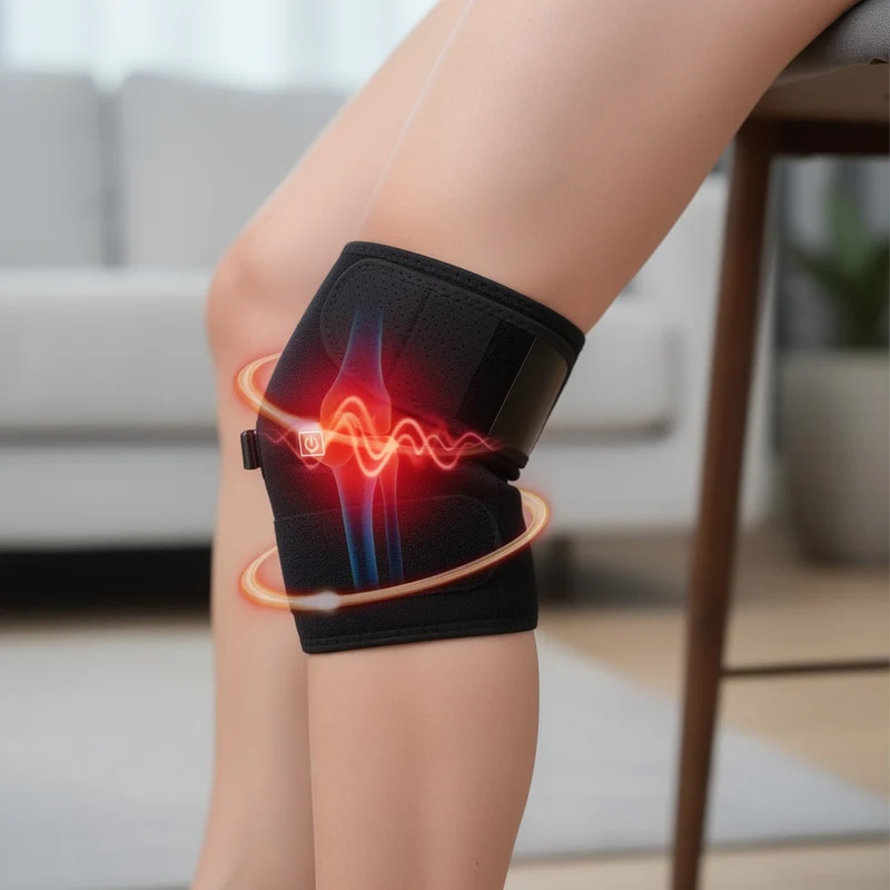 Unisex Neoprene Knee Brace | Adjustable Electric Heat Therapy | Lightweight Comfortable Support