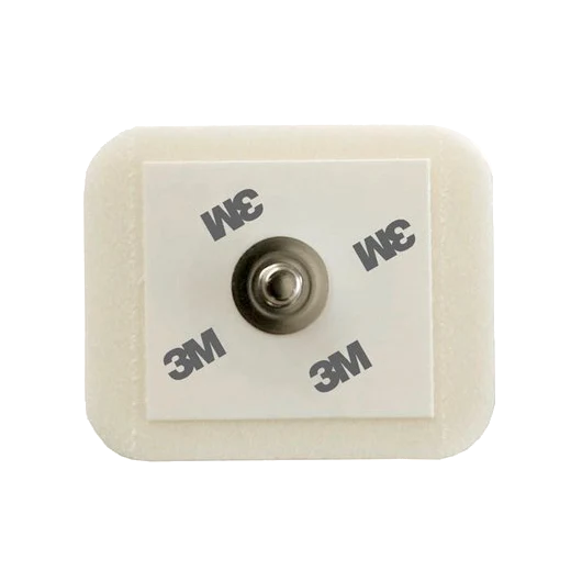 Electrodes 3M 2228 - gel adhésif conducteur - Adulte/pédiatrie - Surveillance cardiaque - 3,71 cm x 3,25 cm - sachet de 50 PCS