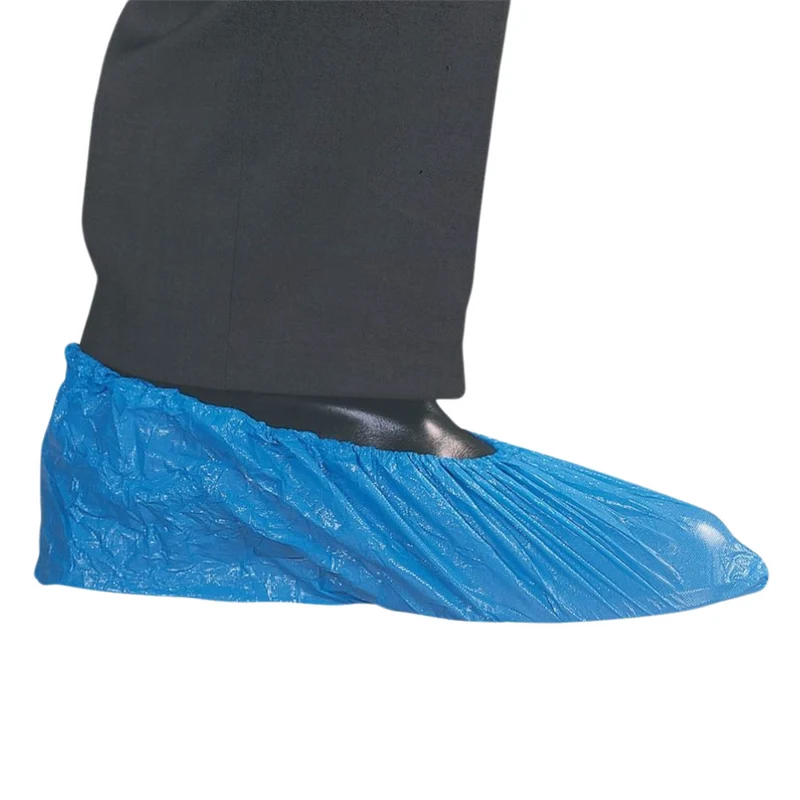 Couvre-chaussure Polyéthylène bleu - Sachet de 100