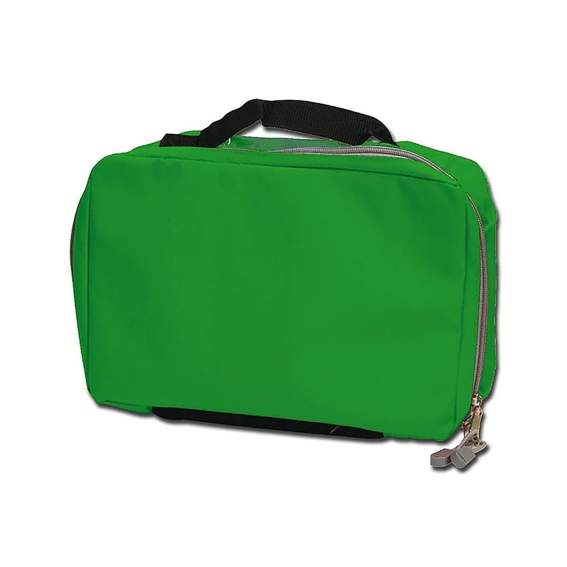Pochette de rangement avec poignée, verte, 29x19x11cm