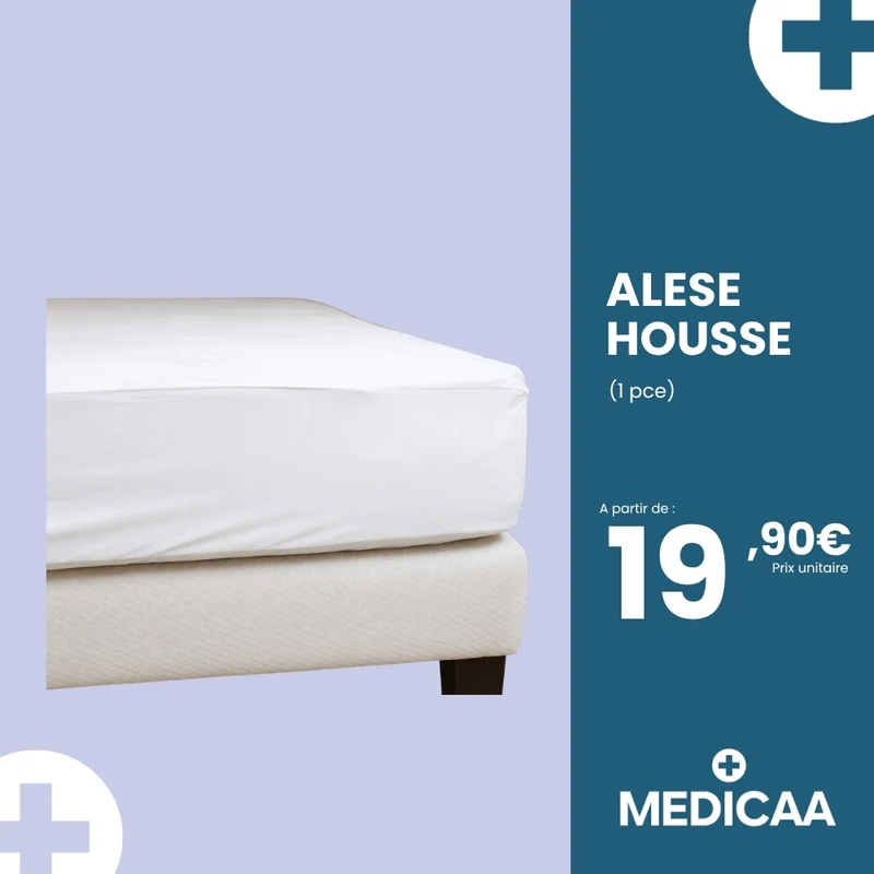 Alèse housse réutilisable - blanche
