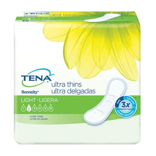 TENA® Serenity® Active™ Ultra Thin Light Absorbency Pads, 9" - MANUFACTURER DISCONTINUED