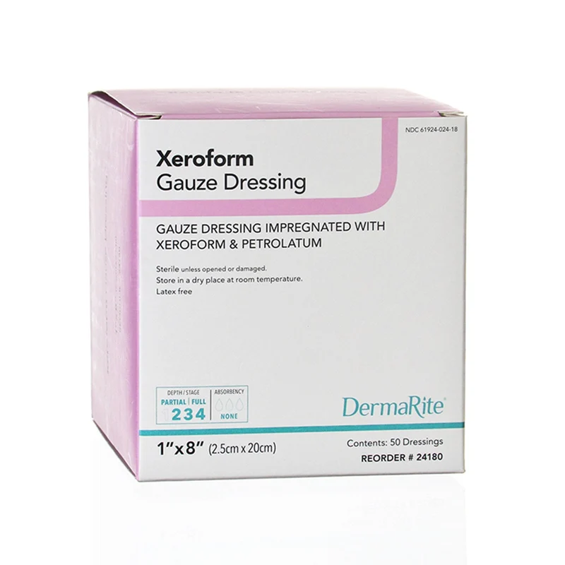 Dermarite Xeroform Gauze Wound Dressing 1" x 8"