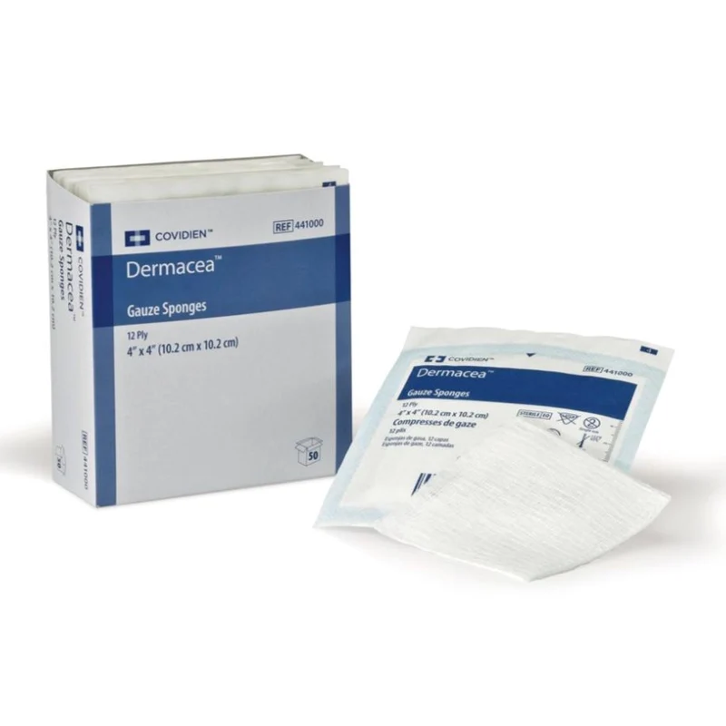Dermacea Gauze Sponge, Non USP VII Gauze, Sterile 2s Peel Back Package