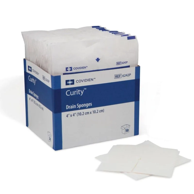 Kendall Sorb-IT™ Sterile Drain Sponge, 2s, 4" x 4"