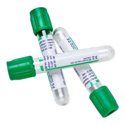 BD Vacutainer Blood Collection Tubes with Sodium Heparin