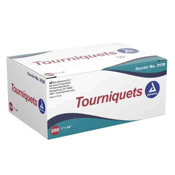 Tourniquets - Latex Free, 1" X 18", Blue