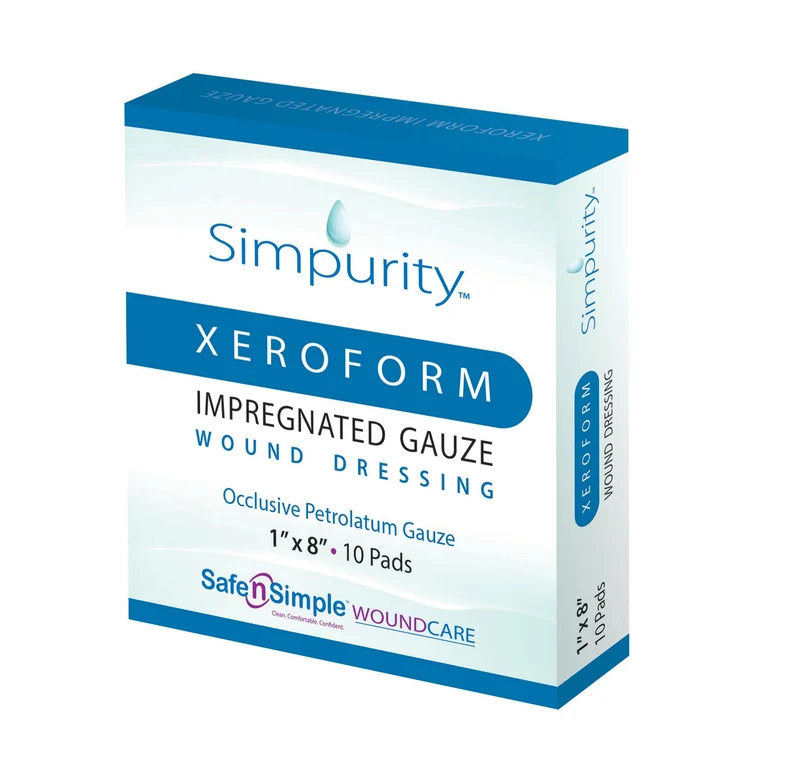 Simpurity™ XeroForm Petrolatum Impregnated Gauze Wound Dressing