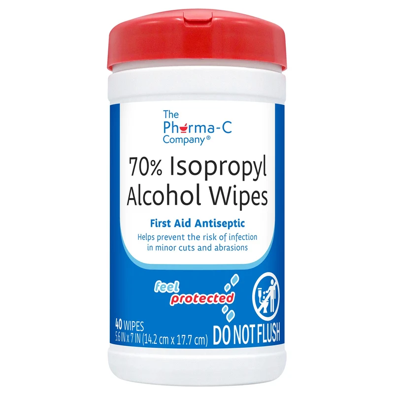 Pharma-C-Wipes™ 70% Isopropyl Alcohol First Aid Wipe