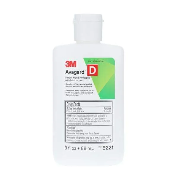 3M Avagard™ D Instant Hand Antiseptic with Moisturizers, 3 oz, White
