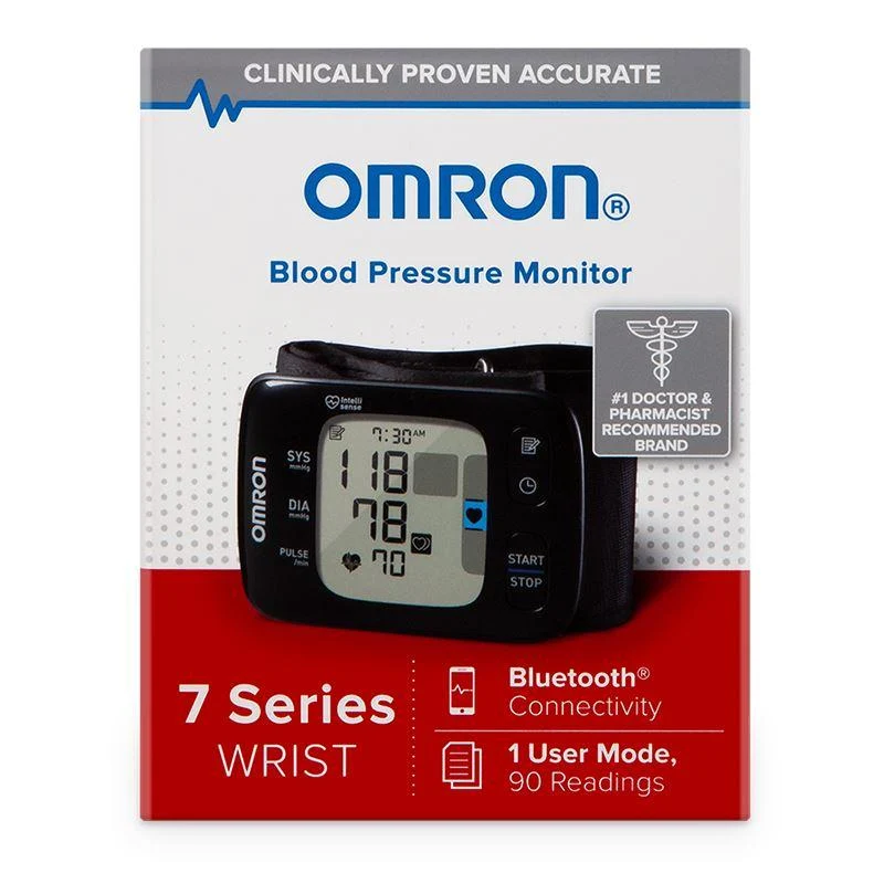 Omron 7 Series® Wireless Wrist Blood Pressure Monitor, 3.6'' x 0.5'' x 2.5''