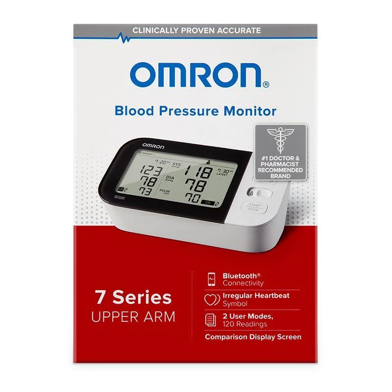 Omron 7 Series® Upper Arm Blood Pressure Monitor, 7.5'' x 4.7'' x 3.3''