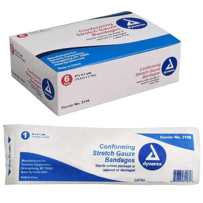 Stretch Gauze Bandage Roll Sterile - 6"