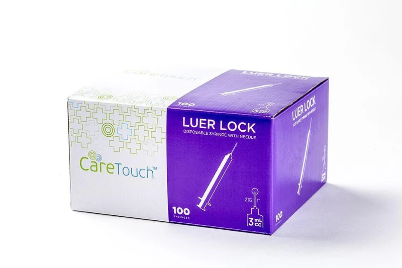 CareTouch Syringes Luer Lock, 3ml 21G X 1"