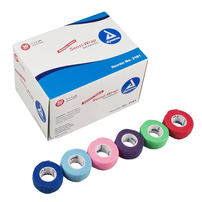 Sensi Wrap, Self-Adherent - 1" x 5 yds Rainbow