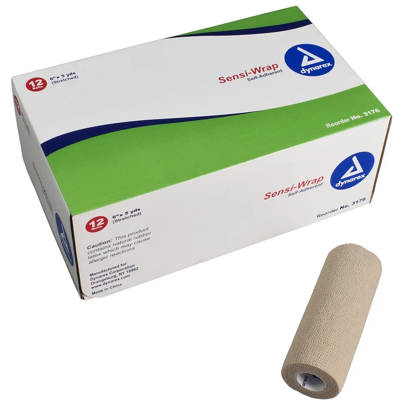Sensi Wrap, Self-Adherent - 6" x 5 yds Tan