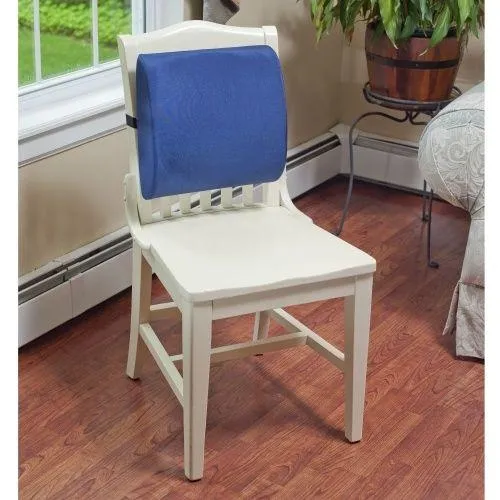 Foam Lumbar Support Cushion with Straps 13.5" x 13" x 4