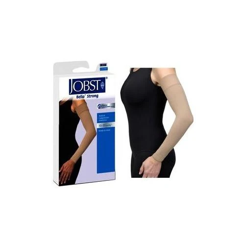 Bella Strong Arm Sleeve with Silicone Band, 15-20, Size 6, Long, Natural