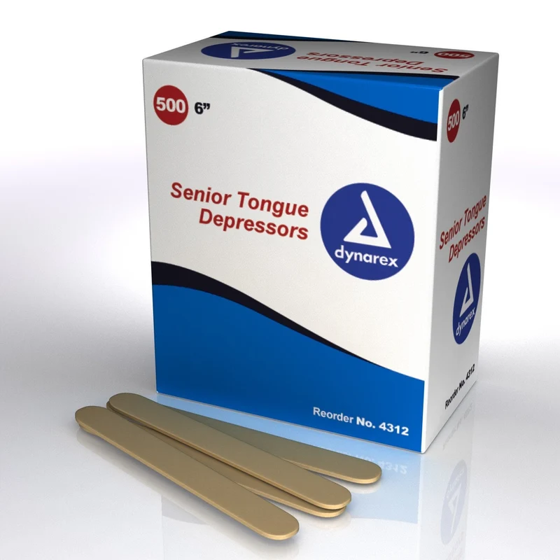 Tongue Depressor, 6" X 3/4" Non-Sterile,500/Box