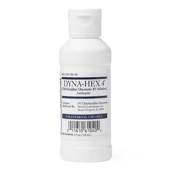 Dyna-Hex 4% CHG Scrub, 4 oz