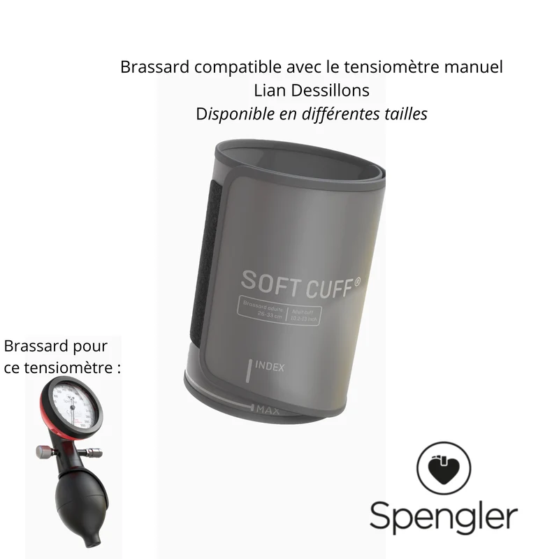 Brassard Soft pour tensiomètres Lian Dessillons et Comen