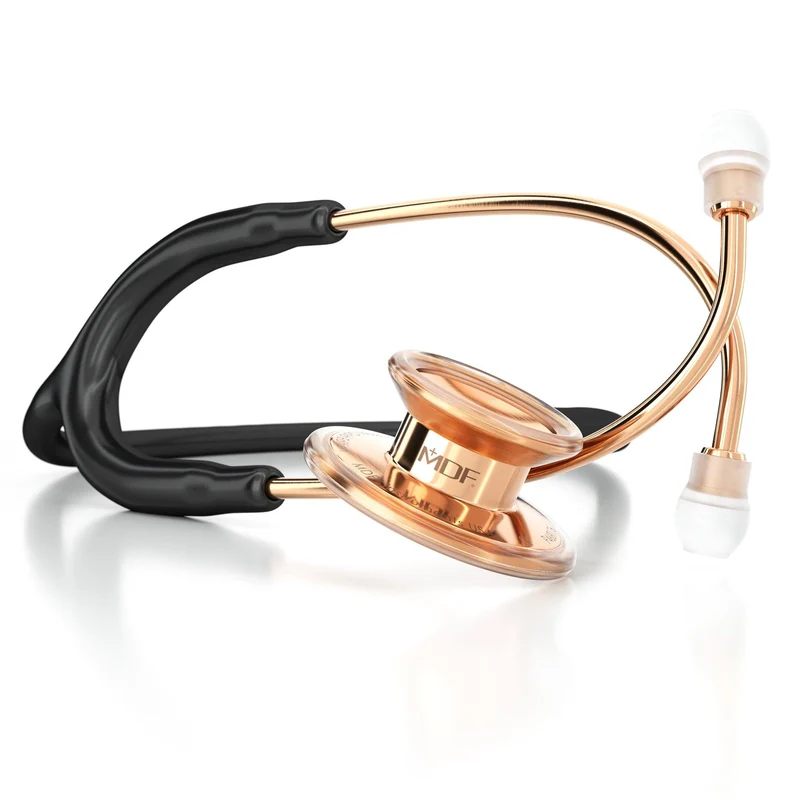 MD One® - Stéthoscope Adulte - Noir / Or Rose