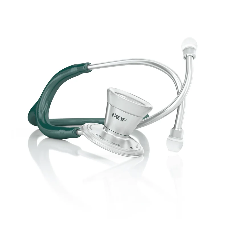 ProCardial® Stéthoscope de Cardiologie Adulte en Acier Inoxydable - Vert Émeraude