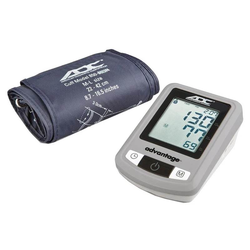 Advantage Automatic Digital Blood Pressure Monitor, Large Adult, Navy, Latex Free