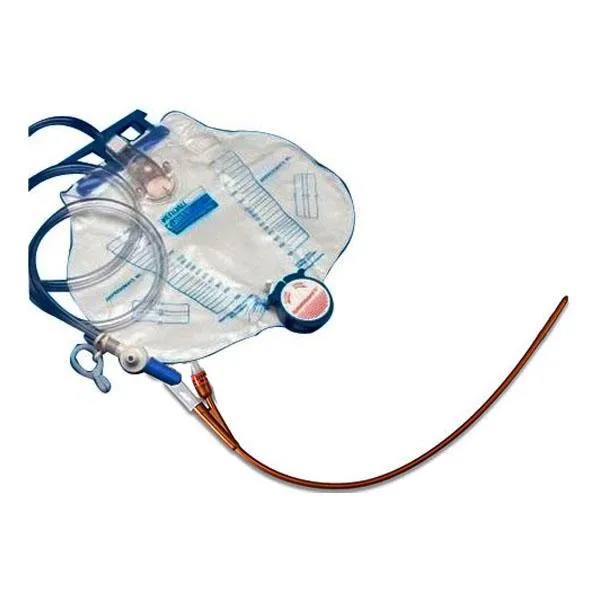 Dover 100% Silicone 2-Way Silver Foley Catheter Tray 16 Fr 5 cc