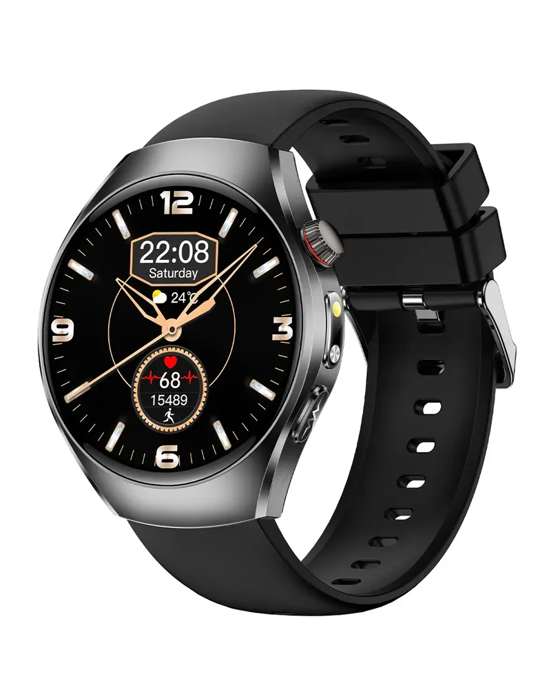 Fitvii VitalSync ECG & SOS Watch – Advanced Health Monitoring with Blood Pressure, Blood Glucose Trends, SpO₂, Sleep, Fitness Tracking