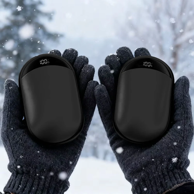Lot de 2 chauffe-mains électriques magnétiques | Format de poche rechargeable