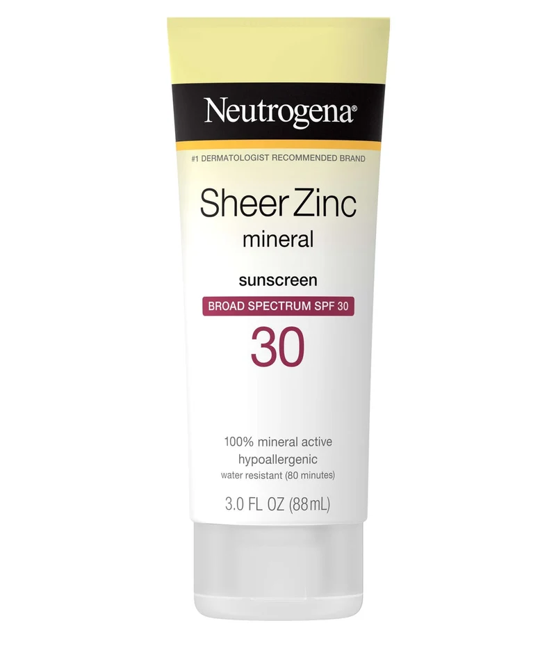 Neutrogena® Sheer Zinc™ Sunscreen Lotion, Broad Spectrum, SPF 30, 3 oz