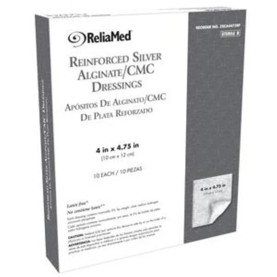 Cardinal Health Essentials Reinforced Alginate/CMC Dressings 4" x 4-3/4" Pad
