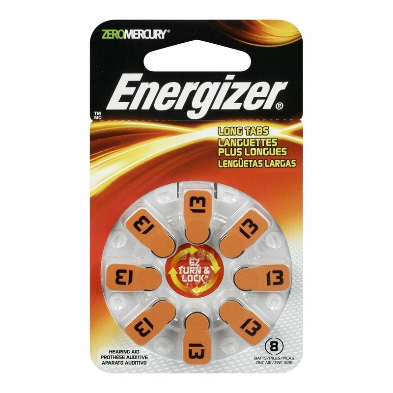 Energizer® EZ Turn & Lock Hearing Aid Battery Size 13