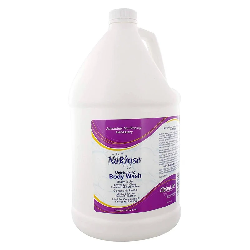 cleanLIFE No-Rinse® Body Wash, 1 Gallon, Clear