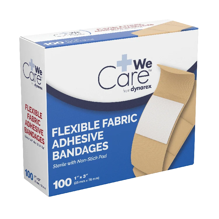 Adhesive Fabric Bandages Sterile, 1" x 3"