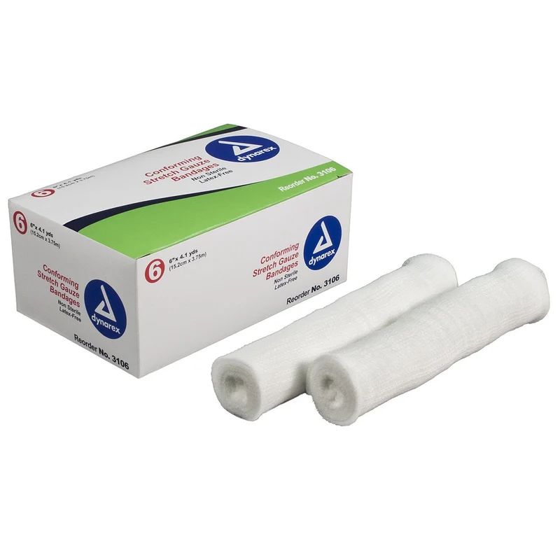 Stretch Gauze Bandage Roll 6"
