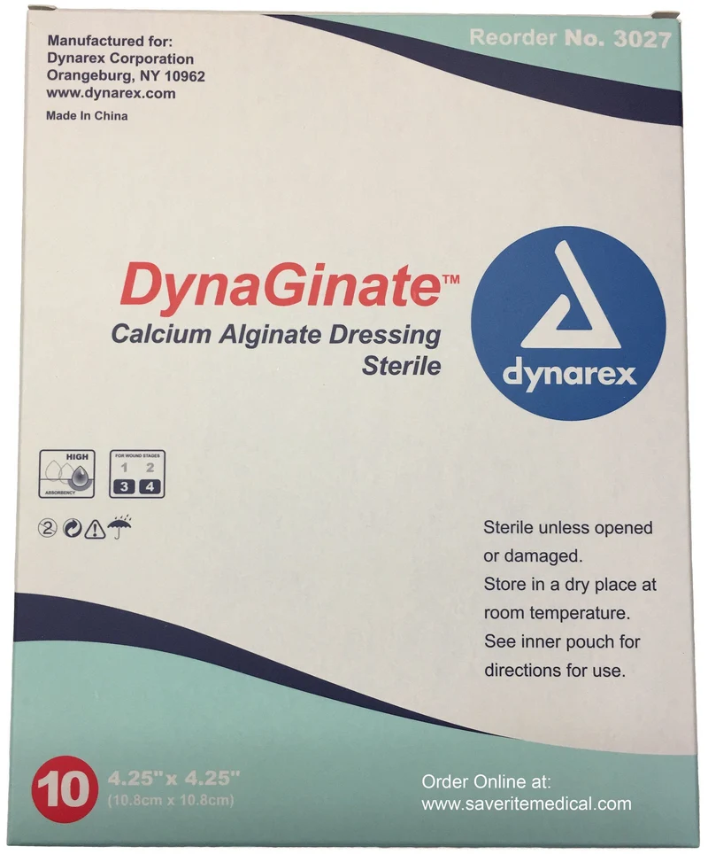 DynaGinate Calcium Alginate Dressing 4.25" x 4.25"