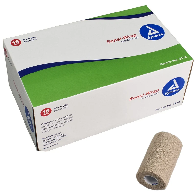 Sensi Wrap, Self-Adherent - 4" x 5 yds Tan