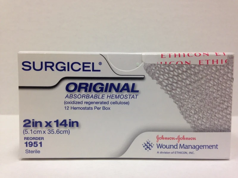 Ethicon Surgicel Absorbable Hemostat, 2" x 14"