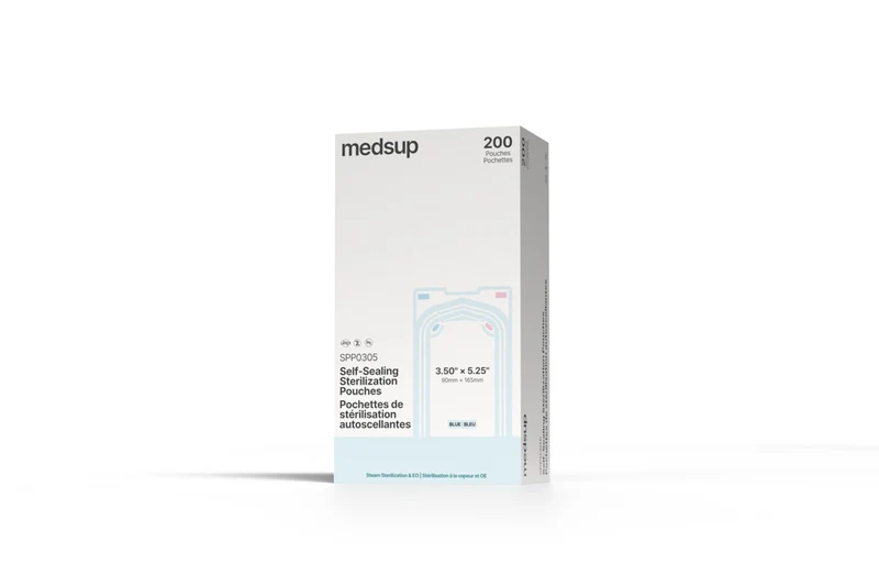 Self-sealing sterilization pouch 3.5 x 5.25