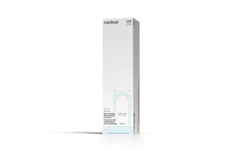 Self-sealing sterilization pouch 2.75 x 10