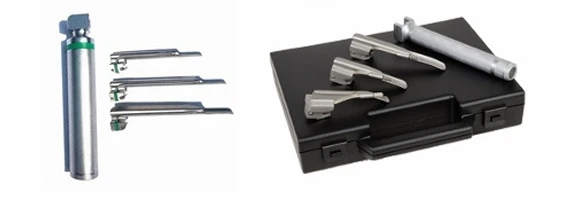 Laryngoscope Miller LED - 3 Lames N°0, 1 , 2 + Manche + Coffret