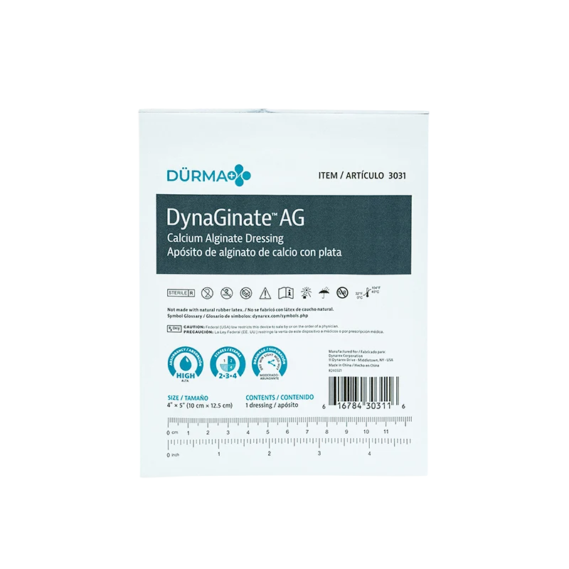 DynaGinate AG Silver Calcium Alginate 4" x 5"