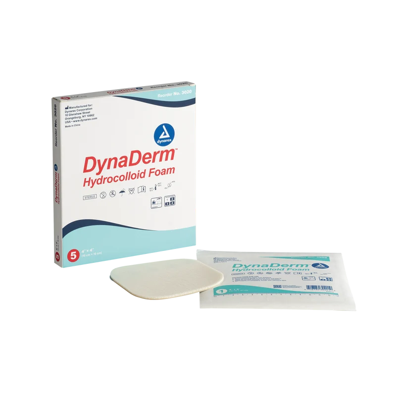 DynaDerm Hydrocolloid Dressing 4" x 4"